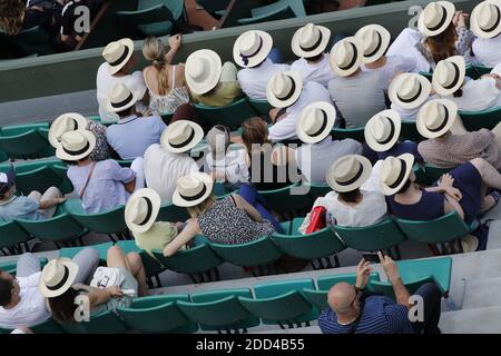 Illustration der French Tennis Open 2018, im Roland-Garros Stadion, Paris, Frankreich, am 3. Juni 2018. Foto von Henri Szwarc/ABACAPRESS.COM Stockfoto