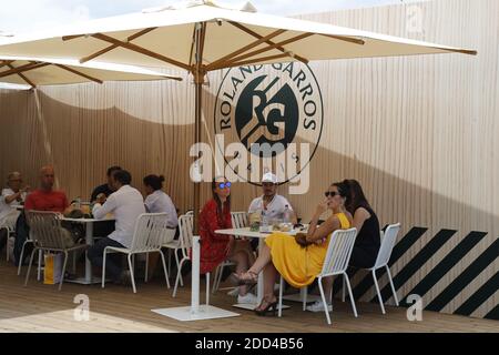 Illustration der French Tennis Open 2018, im Roland-Garros Stadion, Paris, Frankreich, am 3. Juni 2018. Foto von Henri Szwarc/ABACAPRESS.COM Stockfoto