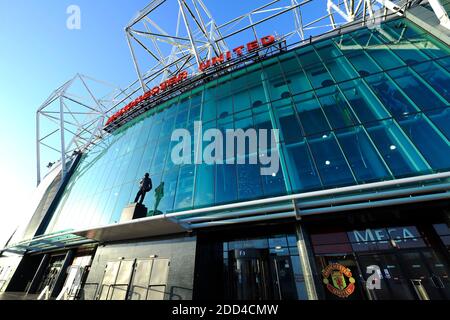 Old Trafford Stadium, Heimstadion des Manchester United Football Club Stockfoto