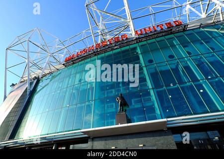 Old Trafford Stadium, Heimstadion des Manchester United Football Club Stockfoto