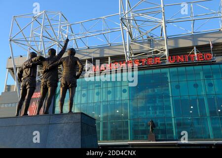 Old Trafford Stadium, Heimstadion des Manchester United Football Club Stockfoto