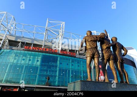 Old Trafford Stadium, Heimstadion des Manchester United Football Club Stockfoto