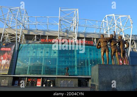 Old Trafford Stadium, Heimstadion des Manchester United Football Club Stockfoto