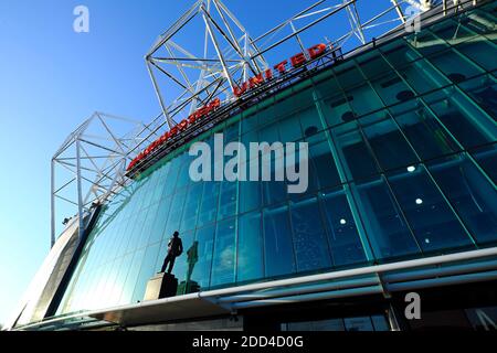 Old Trafford Stadium, Heimstadion des Manchester United Football Club Stockfoto