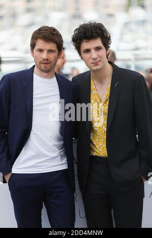 Der Schauspieler Pierre Deladonchamps und der Schauspieler Vincent Lacoste nehmen am 11. Mai 2018 in Cannes, Frankreich, an der Fotozelle für "Orry Angel (Plaire, Aimer et Courir Vite)" Teil. Foto von David Boyer/ABACAPRESS.COM Stockfoto