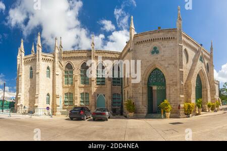 Das Parlamentsgebäude befindet sich in der Broad Street in Bridgetown Auf der karibischen Insel Barbados Stockfoto