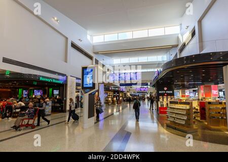 Los Angeles, Kalifornien - 15. April 2019: Tom Bradley International Terminal am Los Angeles International Airport in Kalifornien. Stockfoto