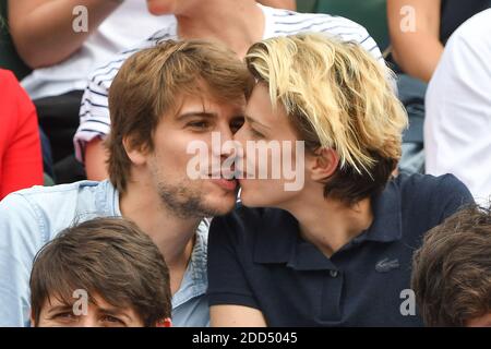 Die Schauspielerin Celine Sallette nimmt am 2018 6. Juni 2018 an den French Open - Day Eleven in Roland Garros in Paris, Frankreich, Teil. Foto von Laurent Zabulon/ABACAPRESS.COM Stockfoto