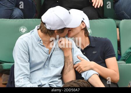 Die Schauspielerin Celine Sallette nimmt am 2018 6. Juni 2018 an den French Open - Day Eleven in Roland Garros in Paris, Frankreich, Teil. Foto von Laurent Zabulon/ABACAPRESS.COM Stockfoto