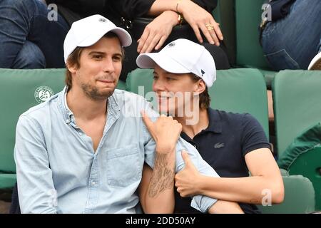 Die Schauspielerin Celine Sallette nimmt am 2018 6. Juni 2018 an den French Open - Day Eleven in Roland Garros in Paris, Frankreich, Teil. Foto von Laurent Zabulon/ABACAPRESS.COM Stockfoto