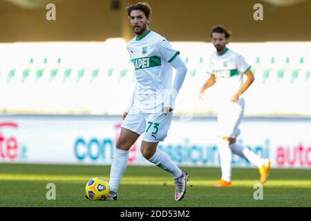 Manuel Locatelli (US Sassuolo Calcio) während Hellas Verona vs Sassuolo, Italienische Fußball Serie A Spiel, Verona, IT - Foto .LM/Francesco Scaccianoce Stockfoto