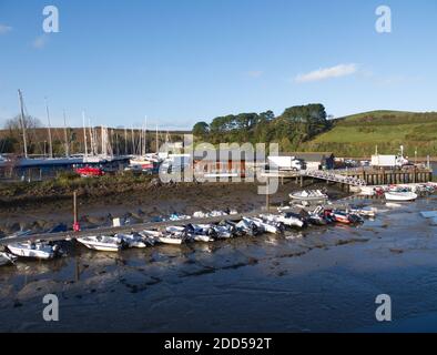 Salcombe, South Devon eine Küstenstadt von außergewöhnlicher natürlicher Schönheit. Salcombe Hafen und Regatta, Segeln, Yachting, Quayside, Kingsbridge Mündung Stockfoto