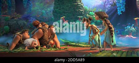 The Crrods, The Bettermans, 'The Croods: A New Age' (2020) Credit: DreamWorks Animation / The Hollywood Archive Stockfoto