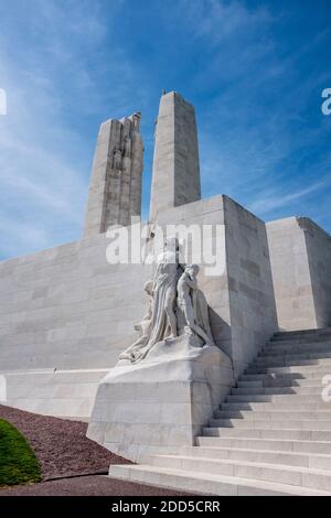 Kanadische nationale Vimy Memorial, Frankreich Stockfoto