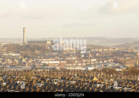 Blick über die Dächer der Stadt West Yorkshire Bradford Stockfoto