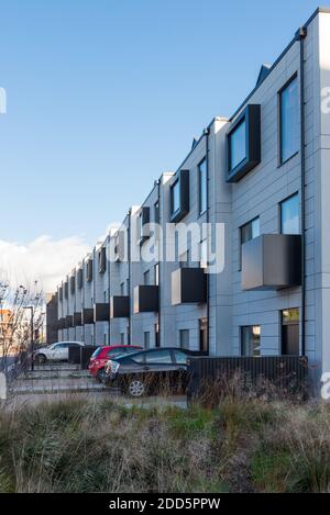 Port Loop in Ladywood, Birmingham, ist eine neue 43 Hektar große Inselgemeinschaft, die 1000 neue Häuser, Büroflächen und Freizeitzentrum umfassen wird Stockfoto