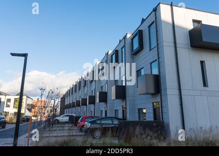 Port Loop in Ladywood, Birmingham, ist eine neue 43 Hektar große Inselgemeinschaft, die 1000 neue Häuser, Büroflächen und Freizeitzentrum umfassen wird Stockfoto