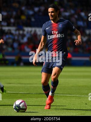 Paris Saint-Germain's Edinson Cavani während des französischen Fußballspiels L1 Paris Saint-Germain (PSG) gegen Angers (SCO), am 25. August 2018 im Parc des Princes in Paris, Frankreich. Foto von Christian Liewig/ABACAPRESS.COM Stockfoto