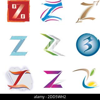 Set von Dekorativen Buchstaben S Symbole / Elemente für Logo Design - Mehrfarbig Stock Vektor