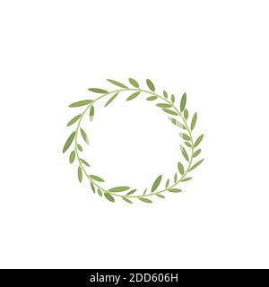 Olivenzweig Kranz Stock Vektor