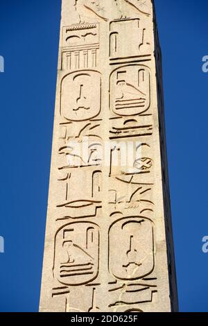 Italien, Rom, Montecitorio, ägyptischer Obelisk, 6. Jahrhundert v. Chr Stockfoto