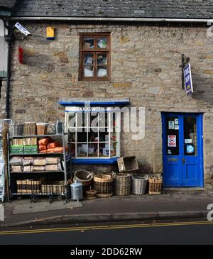 Traditionelles Baumarkt in Hay auf Wye, Großbritannien Stockfoto