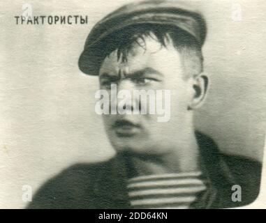 Boris Fjodorowitsch Andrejew (9. Februar [O.S. 27. Januar] 1915. – 25. April 1982) war ein sowjetischer und russischer Schauspieler. Alte Vintage Postkarte der UdSSR, 60er Jahre Stockfoto