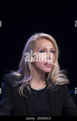 Radio France CEO Sibyle Veil nimmt an einer Pressekonferenz Teil, um das Programm 2018/2019 von Radio France am 29. August 2018 im Maison de la Radio in Paris vorzustellen. Foto von ELIOT BLONDT/ABACAPRESS.COM Stockfoto