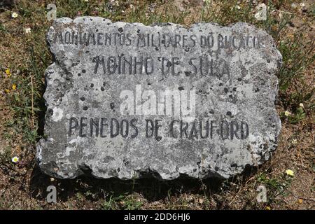 Schlacht von Busaco (Bussaco) (Bucaco) Schlachtfeld, eine Schlacht aus der napoleonischen Zeit, die 1810 in der Nähe von Luso, Portugal, ausgetragen wurde. Stockfoto