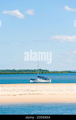 Segelschiff auf Fraser Island, Queensland, Australien Stockfoto