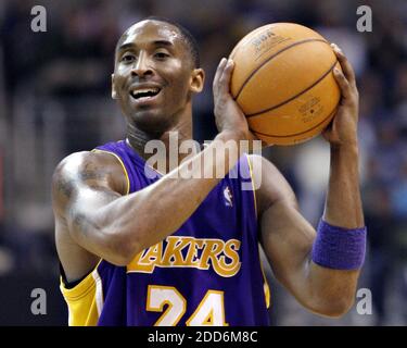 KEIN FILM, KEIN VIDEO, KEIN TV, KEINE DOKUMENTATION - Kobe Bryant stirbt im Hubschrauber-Crash ---- Los Angeles Lakers' Kobe Bryant während des Spiels gegen die Washington Wizards im Verizon Center in Washington, DC, USA am 3. Februar 2007. Los Angeles Lakers gewann 118-102. Foto von Rafael Suanes/MCT/ABACAPRESS.COM Stockfoto