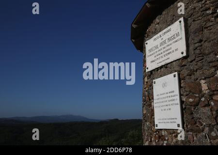 Schlacht von Busaco (Bussaco) (Bucaco) Schlachtfeld, eine Schlacht aus der napoleonischen Zeit, die 1810 in der Nähe von Luso, Portugal, ausgetragen wurde. Stockfoto