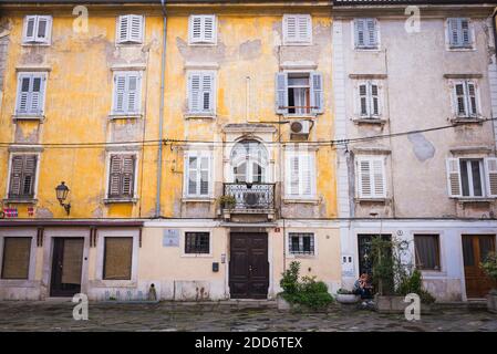 Piran Seitenstraßen, Slowenisch Istrien, Slowenien, Europa Stockfoto