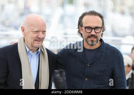 Der Regisseur Jean-Paul Rappeneau und der Schauspieler Vincent Perez nahmen am 14. Mai 2018 am Fotocall für "Cyrano De Bergerac" während des 71. Cannes Film Festivals im Palais des Festivals in Cannes, Frankreich, Teil. Foto von David Boyer/ABACAPRESS.COM Stockfoto