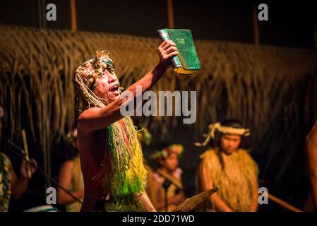 Highland Paradise, Drums of Our Ahnen Cultural Show, Rarotonga, Cook Islands Stockfoto