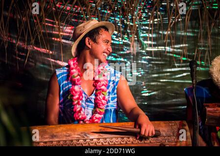 Highland Paradise, Drums of Our Ahnen Cultural Show, Rarotonga, Cook Islands Stockfoto