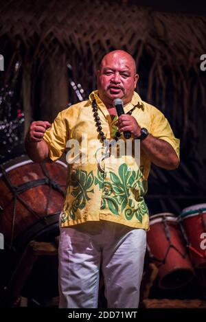 Highland Paradise, Drums of Our Ahnen Cultural Show, Rarotonga, Cook Islands Stockfoto