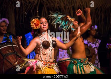 Highland Paradise, Drums of Our Ahnen Cultural Show, Rarotonga, Cook Islands Stockfoto