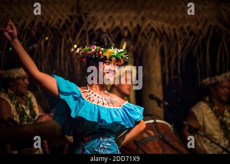 Highland Paradise, Drums of Our Ahnen Cultural Show, Rarotonga, Cook Islands Stockfoto