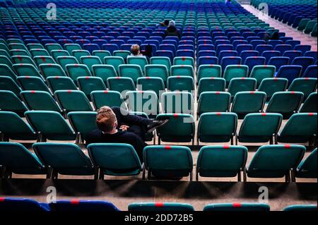 Leipzig, Deutschland. November 2020. Wenige Plätze im zentralen Stadion in Leipzig. GES/Fußball/UEFA Nations League: Deutschland - Ukraine, 11/14/2020 Fußball/Fußball: UEFA Nations League: Deutschland gegen Ukraine, Leipzig, 14. November 2020 zur weltweiten Nutzung Kredit: dpa/Alamy Live News Stockfoto