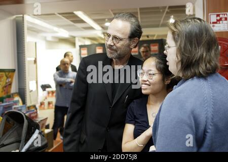 Der französische Schriftsteller Marc Levy nimmt am 12. Juni 2018 in Lille, Frankreich, an einer Buchunterzeichnung im Furet du Nord Teil. Foto von Sylvain Lefevre/ABACAPRESS.COM Stockfoto