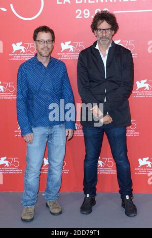 Ethan Coen und Joel Coen bei der Ballade von Buster Scruggs Photocall im Rahmen des 75. Internationalen Filmfestivals von Venedig (Mostra) am 31. August 2018 in Venedig, Italien. Foto von Aurore Marechal/ABACAPRESS.COM Stockfoto