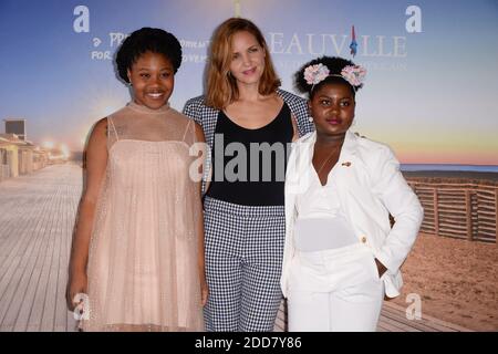 Jordana Spiro, Dominique Fishback, Tatum Marilyn Hall während des 44. Deauville American Film Festival in Deauville, Frankreich, am 4. September 2018, findet eine Fotozelle für den Filmabend statt. Foto von Julien Reynaud/APS-Medias/ABACAPRESS.COM Stockfoto