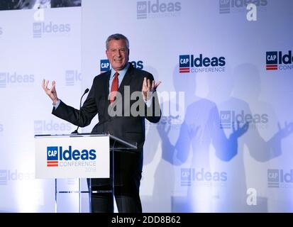 Bürgermeister Bill de Blasio (Demokrat von New York City) nimmt am Dienstag, den 15. Mai 2018, an der "2018 Ideas Conference" des Center for American Progress im Renaissance Hotel in Washington, DC Teil.Foto: Ron Sachs / CNP/ABACAPRESS.COM Stockfoto