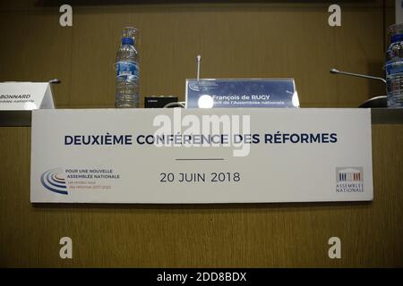 Treffen der Reformen 2017-2022 für eine neue Nationalversammlung in Paris, Frankreich, am 20. juni 2018. Foto von Raphaël Lafargue/ABACAPRESS.COM Stockfoto