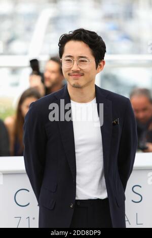 Steven Yeun beim 'Burning' Photocall während des 71. Cannes Film Festival im Palais des Festivals am 17. Mai 2018 in Cannes, Frankreich. Foto von David Boyer/ABACAPRESS.COM Stockfoto