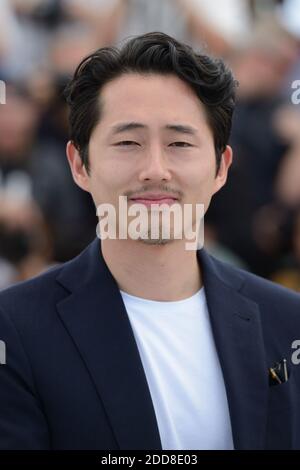 Der südkoreanische Schauspieler Yoo Ah-in nimmt an der Brennenden Fotoalle Teil, die im Palais des Festivals im Rahmen der 71. Jährlichen Filmfestspiele von Cannes am 16. Mai 2018 in Cannes, Frankreich, stattfand. Foto von Aurore Marechal/ABACAPRESS.COM Stockfoto