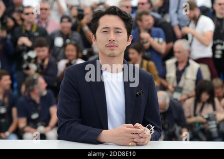 Der südkoreanische Schauspieler Yoo Ah-in nimmt an der Brennenden Fotoalle Teil, die im Palais des Festivals im Rahmen der 71. Jährlichen Filmfestspiele von Cannes am 16. Mai 2018 in Cannes, Frankreich, stattfand. Foto von Aurore Marechal/ABACAPRESS.COM Stockfoto