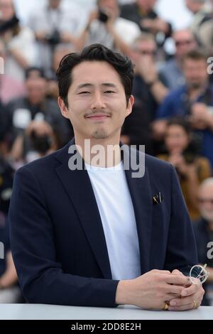 Der südkoreanische Schauspieler Yoo Ah-in nimmt an der Brennenden Fotoalle Teil, die im Palais des Festivals im Rahmen der 71. Jährlichen Filmfestspiele von Cannes am 16. Mai 2018 in Cannes, Frankreich, stattfand. Foto von Aurore Marechal/ABACAPRESS.COM Stockfoto