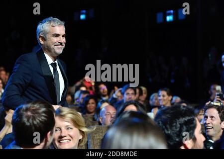 Alfonso Cuaron erhält den Goldenen Löwen für den Besten Filmpreis für "Roma" bei der Abschlussfeier des 75. Internationalen Filmfestivals von Venedig (Mostra) am 08. September 2018 in Venedig, Italien. Foto von Aurore Marechal/ABACAPRESS.COM Stockfoto